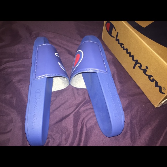 Champion Men's IPO Slides, Royal - Picture 3 of 6